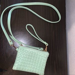 Charming Charlie mint purse xtra storage crossbody
